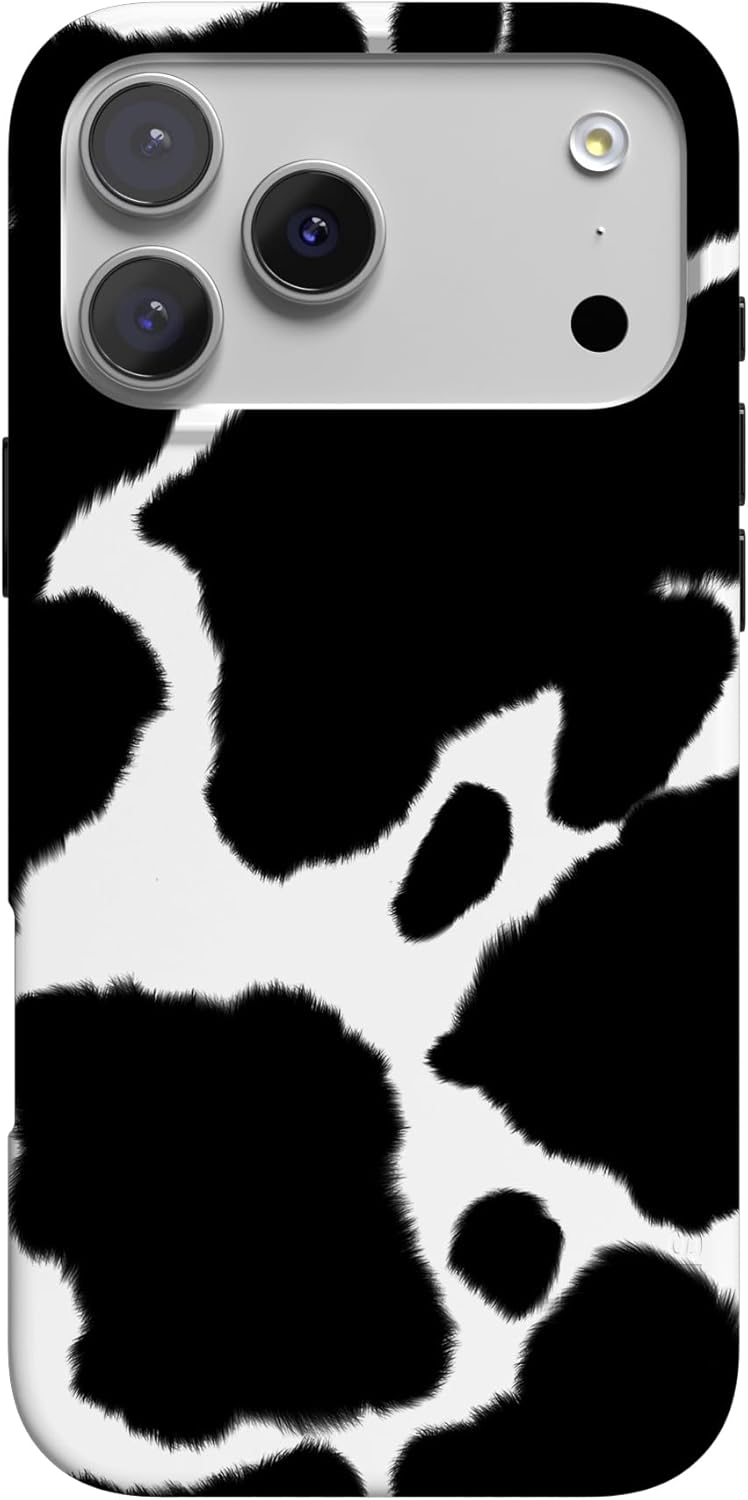 Casely iPhone 17 Pro Max Case | Current Mood | Cow Print | Compatible with MagSafe | Classic Ultra Slim Design