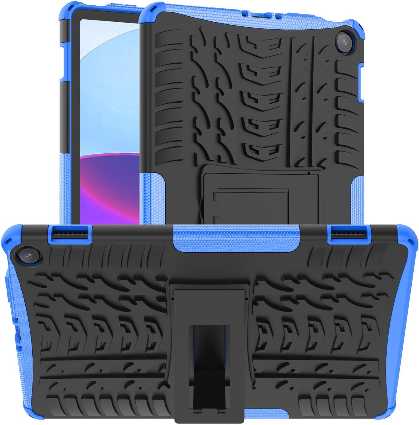 Maomini Case for Kindle Fire Max 11 inch Tablet 2023 Release,Kickstand Heavy Duty Armor Defender Cover (Blue)
